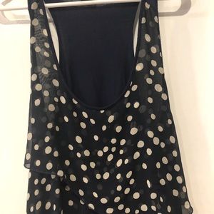 Blue and white dotshirt